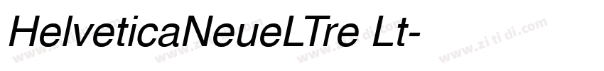 HelveticaNeueLTre Lt字体转换